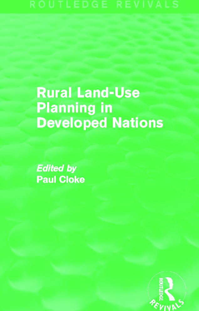 Rural Land-Use Planning in Developed Nations (Routledge Revivals)