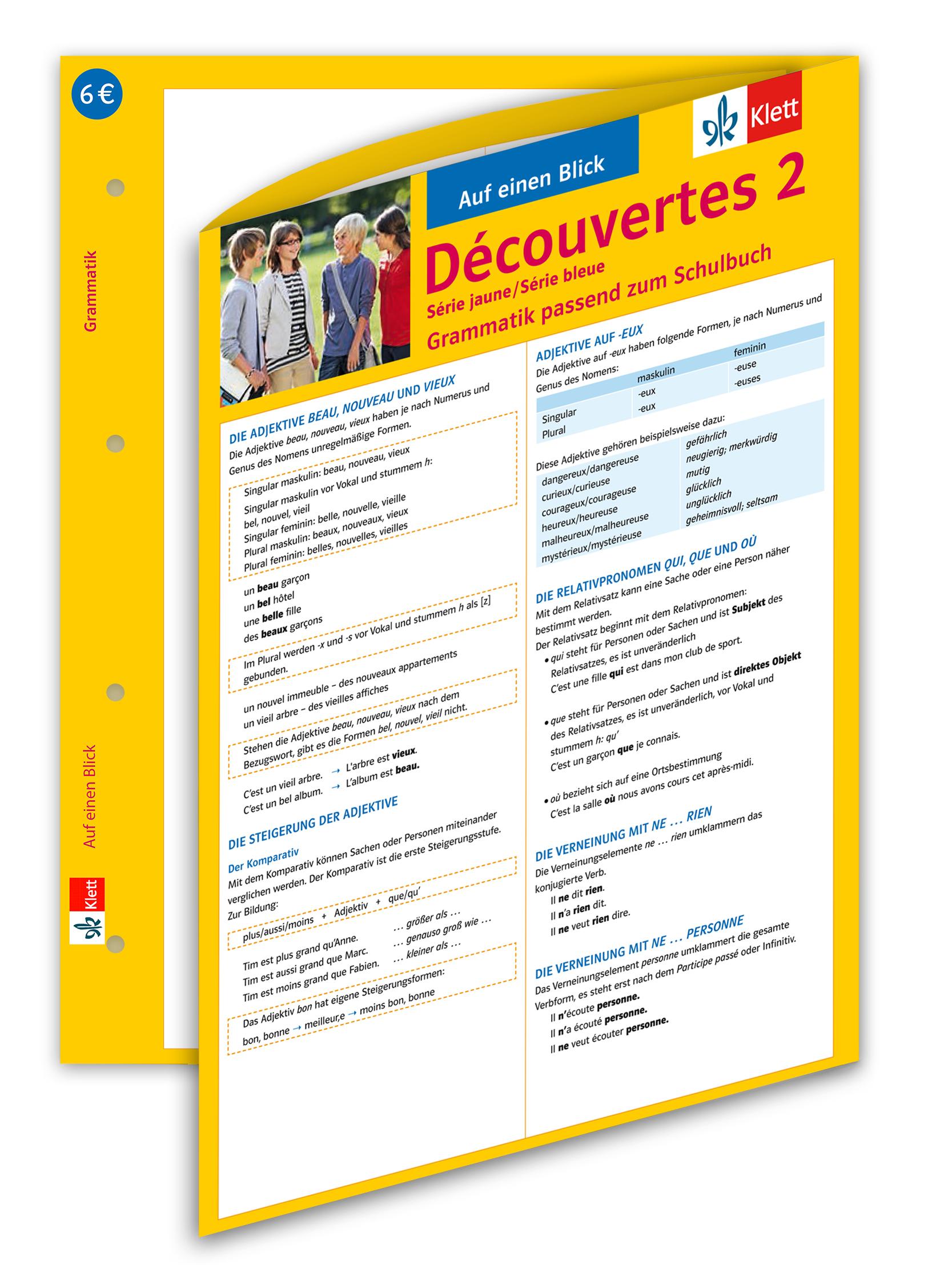 Découvertes Série jaune und bleue 2. Grammatik