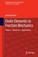 Finite Elements in Fracture Mechanics