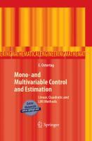 Mono- and Multivariable Control and Estimation