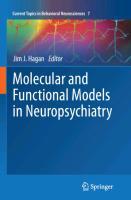 Molecular and Functional Models in Neuropsychiatry