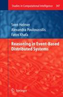 Reasoning in Event-Based Distributed Systems