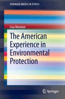 The American Experience in Environmental Protection