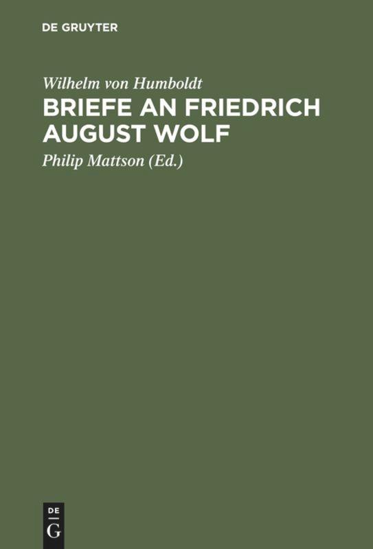 Briefe an Friedrich August Wolf