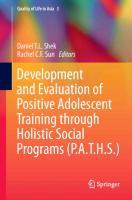 Development and Evaluation of Positive Adolescent Training through Holistic Social Programs (P.A.T.H.S.)