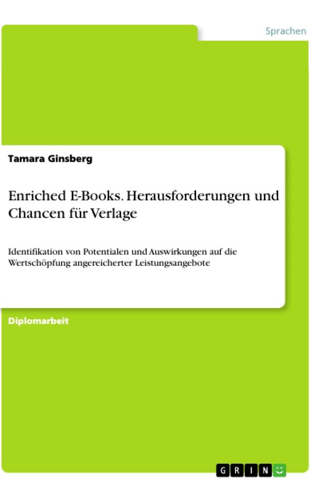 Enriched E-Books. Herausforderungen und Chancen für Verlage