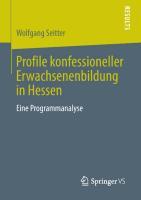 Profile konfessioneller Erwachsenenbildung in Hessen