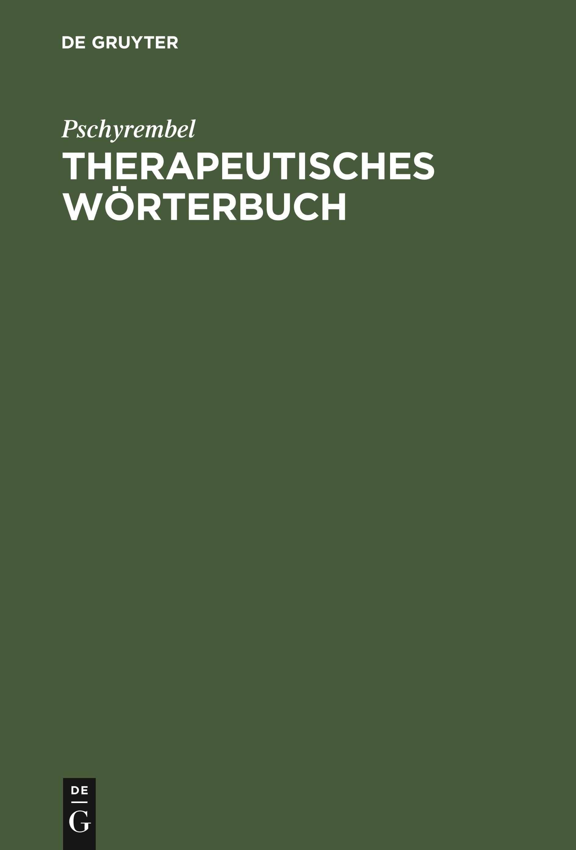 Therapeutisches Wörterbuch