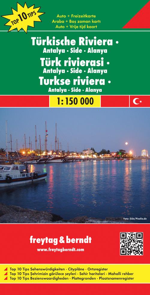 Türkische Riviera 1 : 150 000. Auto- und Freizeitkarte