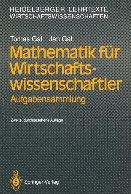 Mathematik für Wirtschaftswissenschaftler