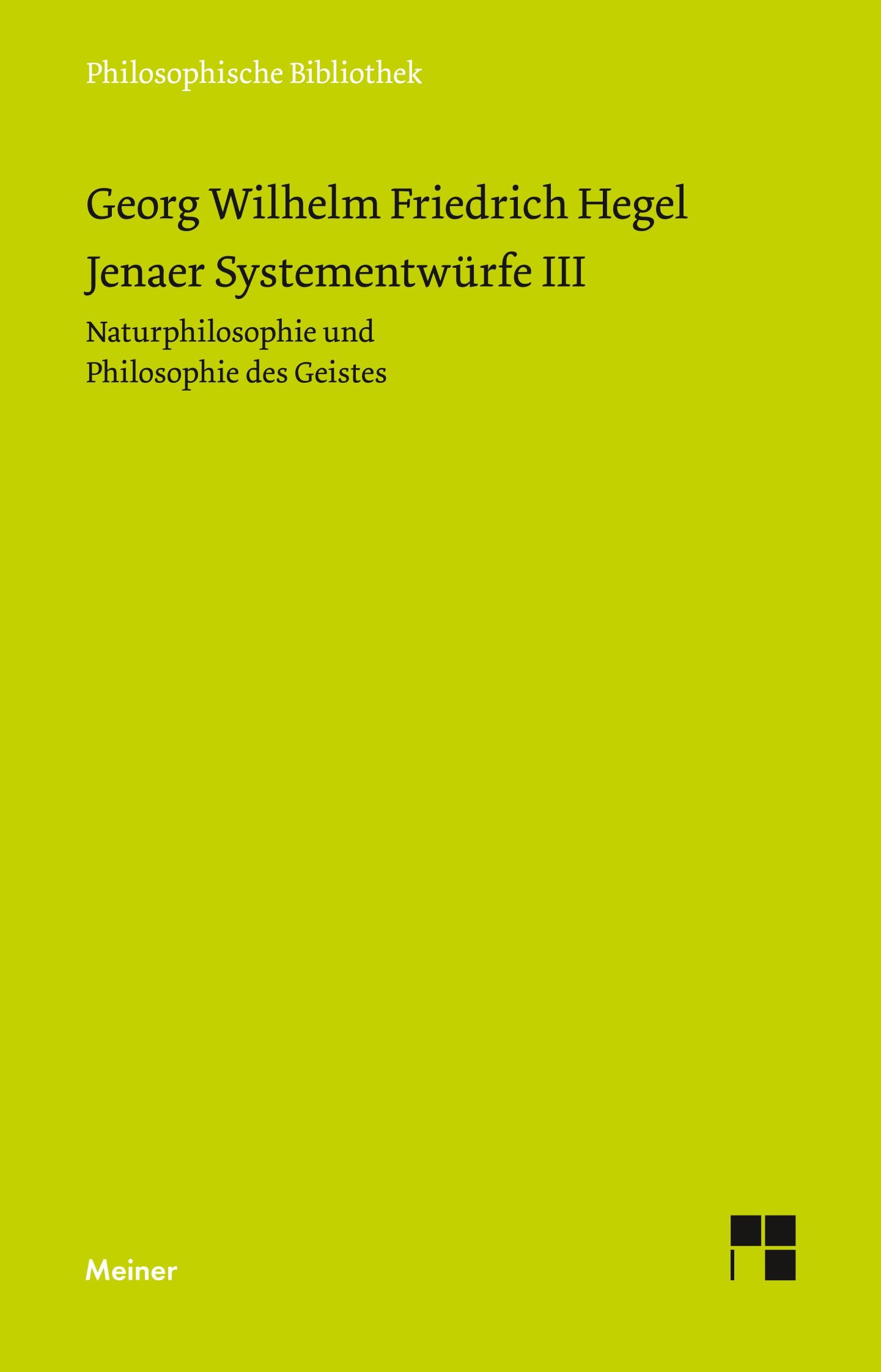 Jenaer Systementwürfe III