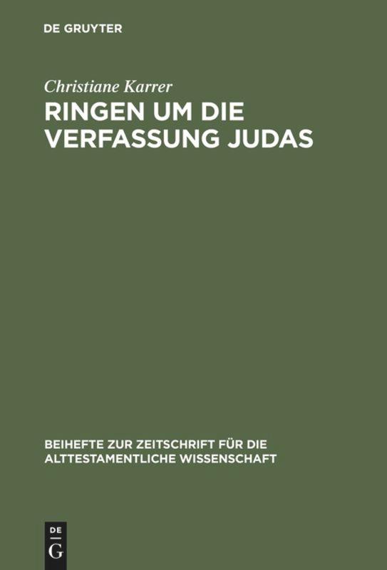 Ringen um die Verfassung Judas