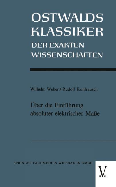 Über die Einführung absoluter elektrischer Maße