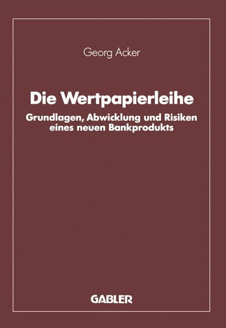 Die Wertpapierleihe