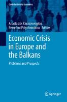 Economic Crisis in Europe and the Balkans