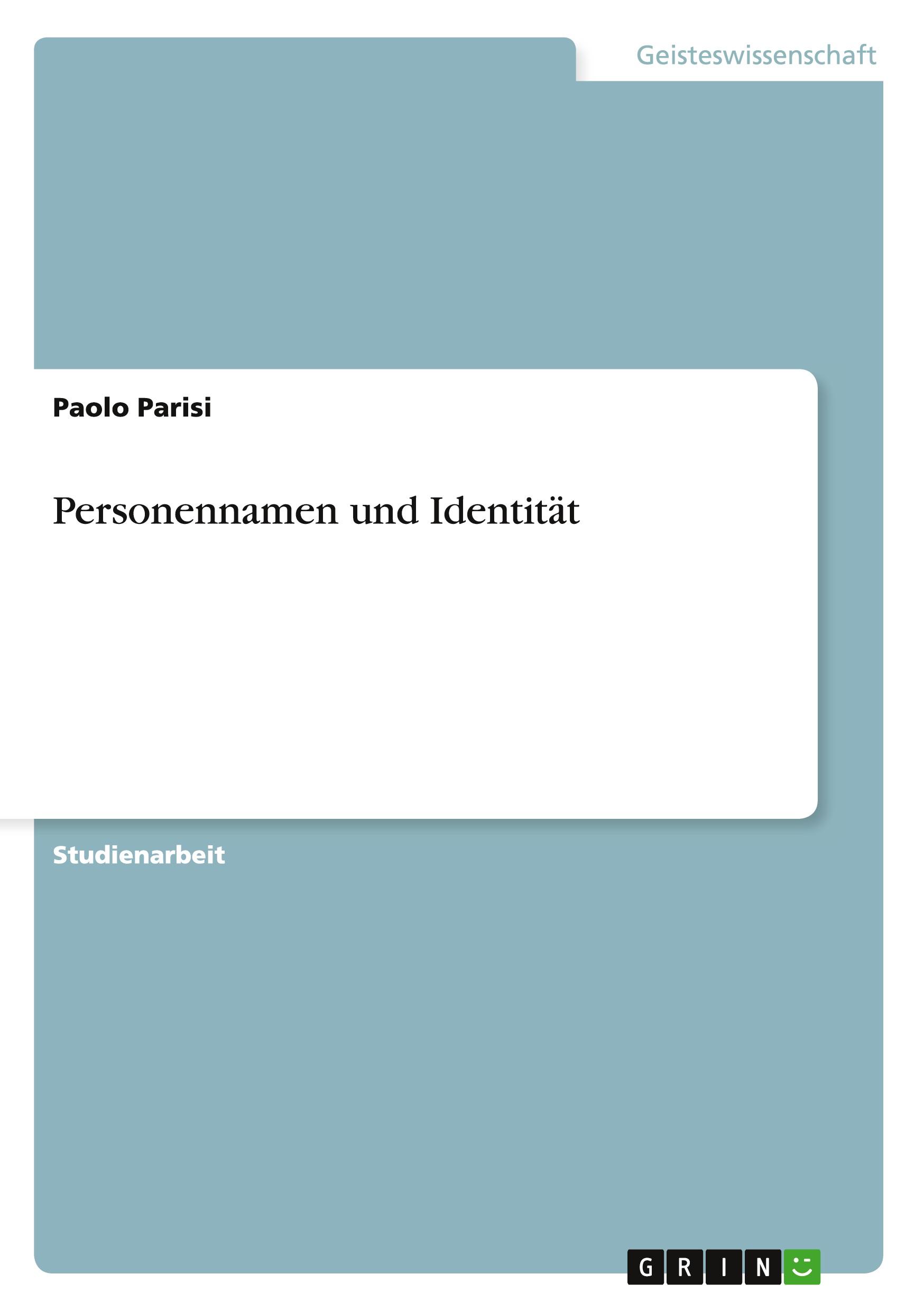 Personennamen und Identität