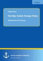 The New Turkish Foreign Policy: Reassessment and Change