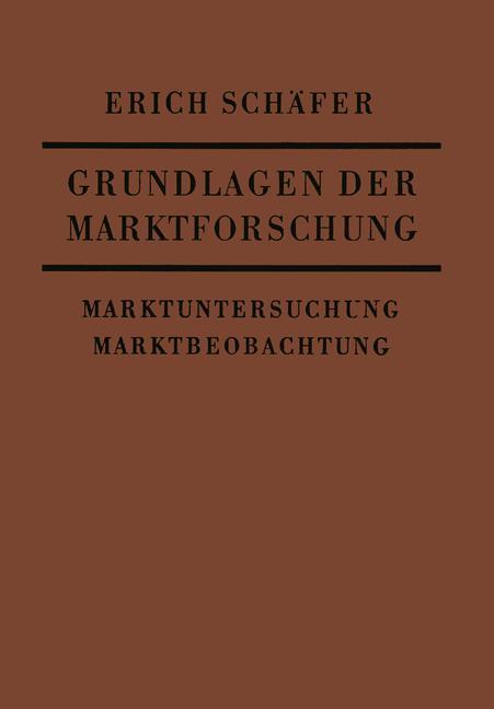 Grundlagen der Marktforschung