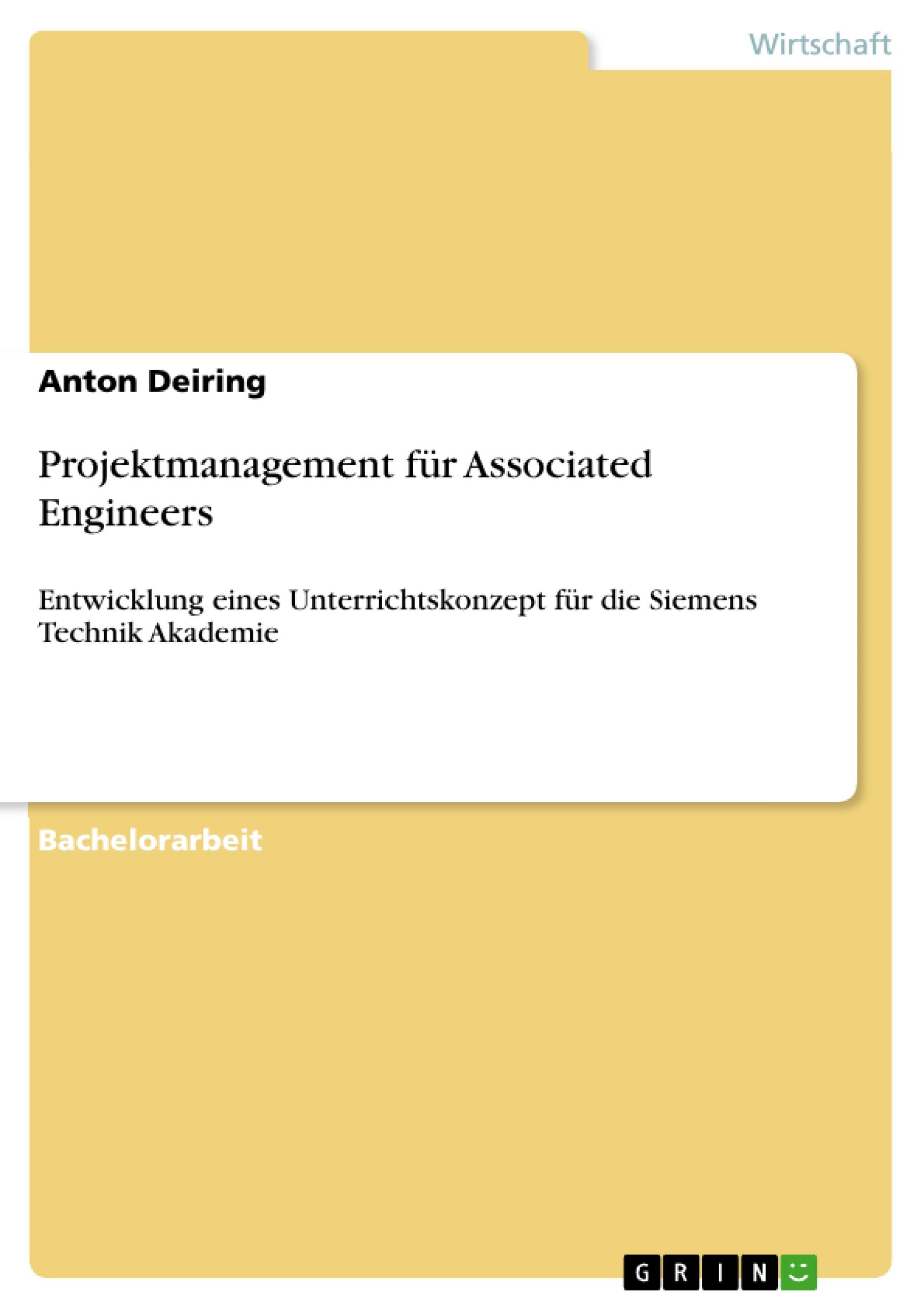 Projektmanagement für Associated Engineers