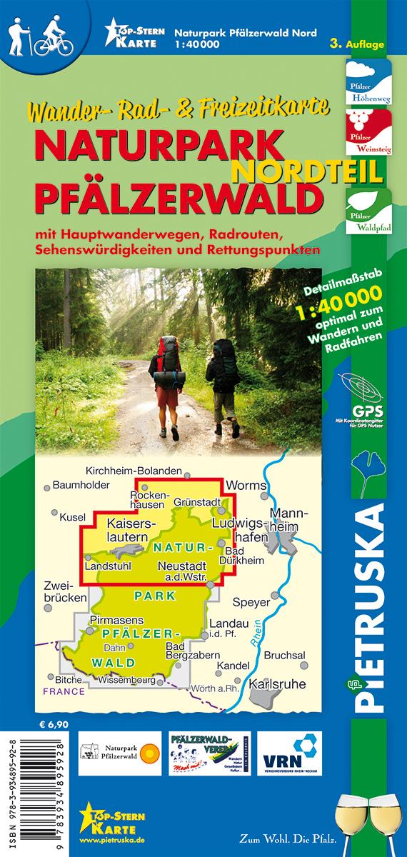 Naturpark Pfälzerwald Nord 1 : 40 000