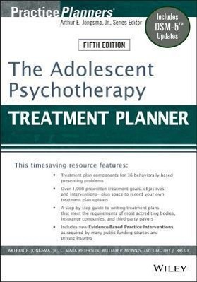 The Adolescent Psychotherapy Treatment Planner