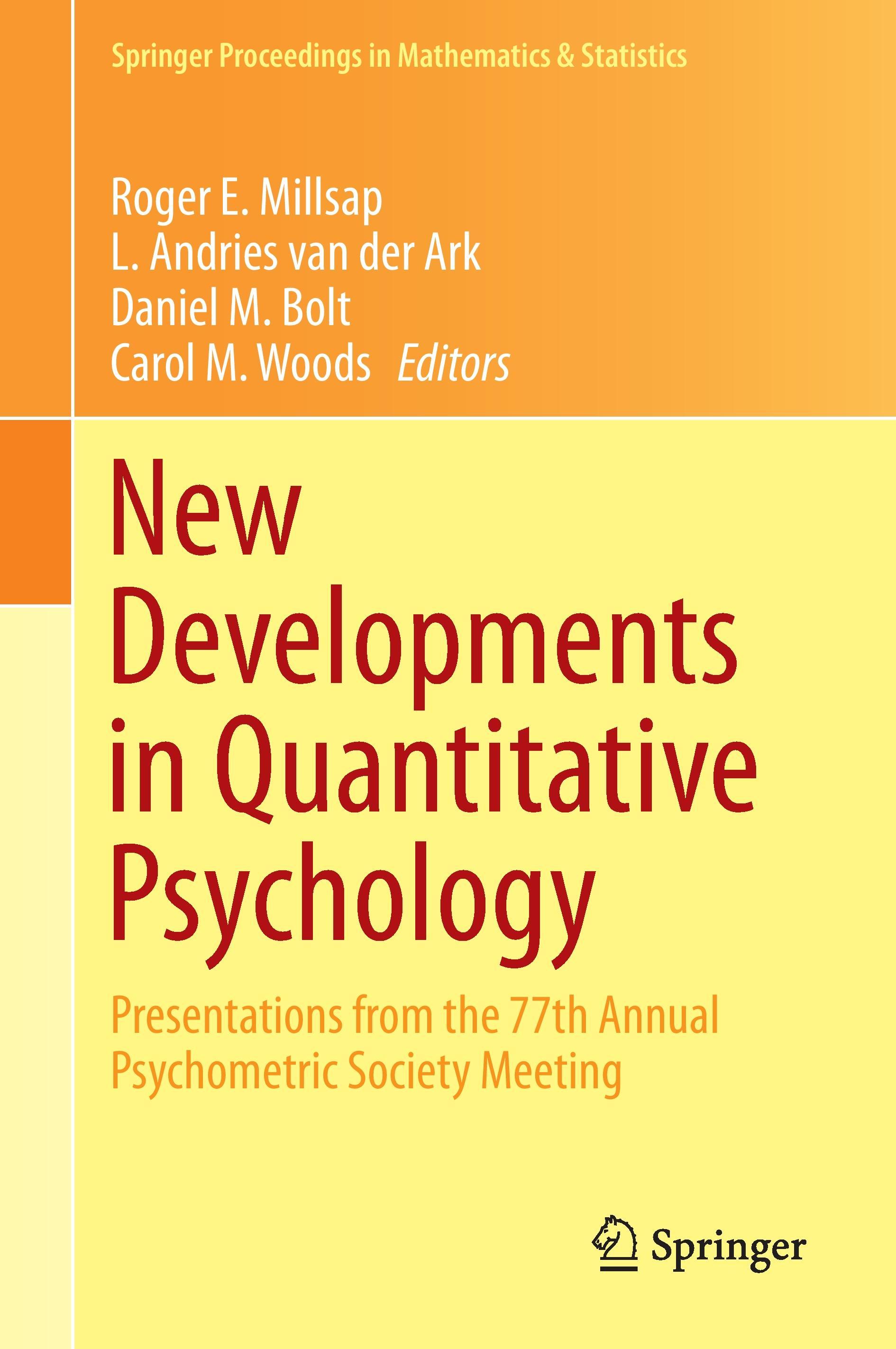 New Developments in Quantitative Psychology