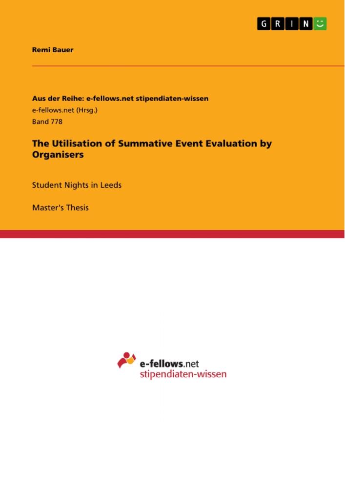 The Utilisation of Summative Event Evaluation by Organisers