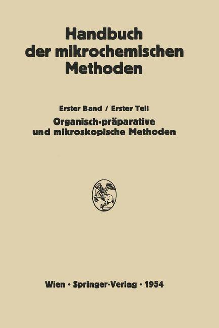 Präparative Mikromethoden in der Organischen Chemie