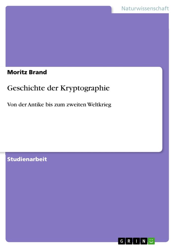 Geschichte der Kryptographie