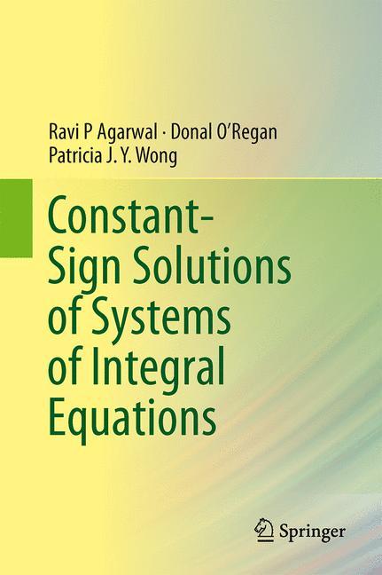 Constant-Sign Solutions of Systems of Integral Equations