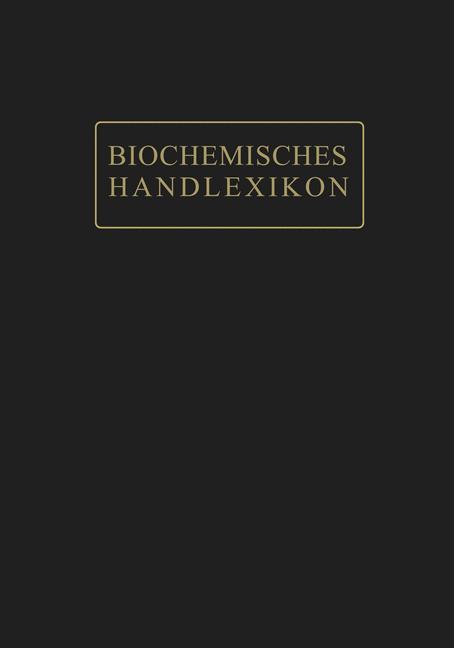 Biochemisches Handlexikon