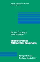 Implicit Partial Differential Equations