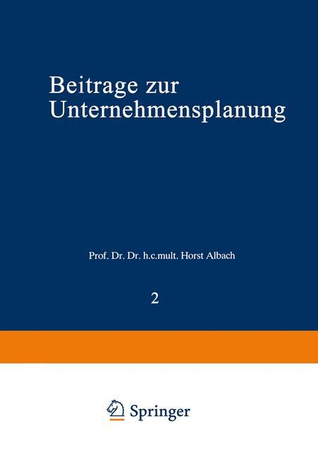 Beiträge zur Unternehmensplanung