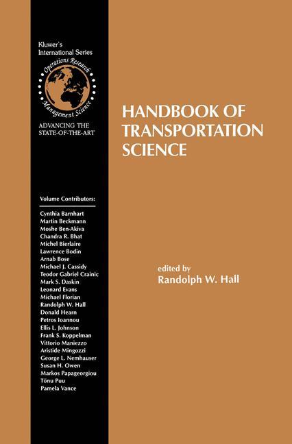 Handbook of Transportation Science