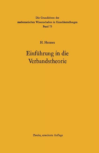 Einführung in die Verbandstheorie