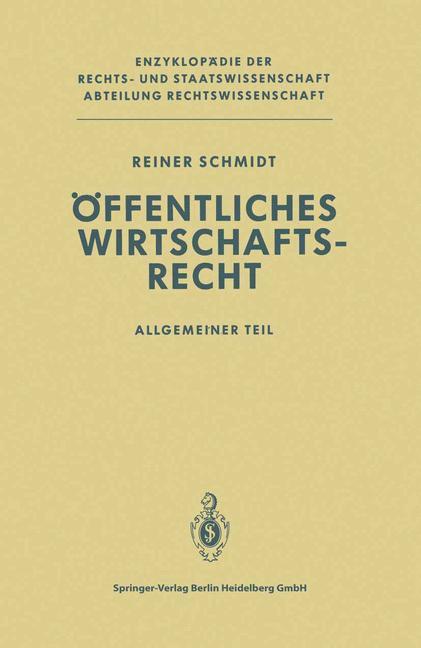 Öffentliches Wirtschaftsrecht