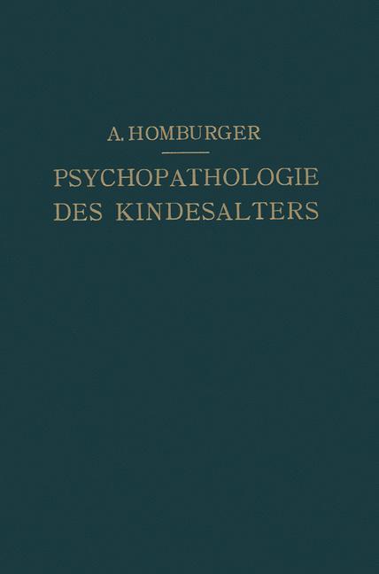 Vorlesungen über Psychopathologie des Kindesalters