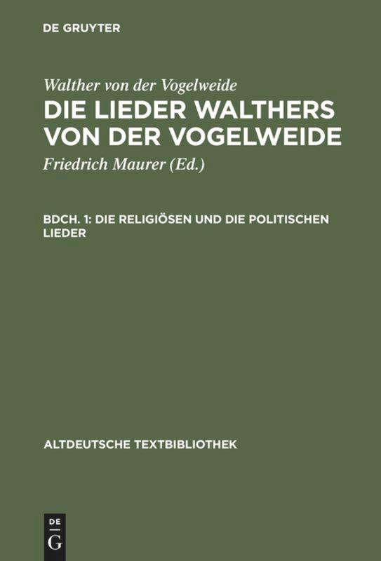 Die religiösen und die politischen Lieder