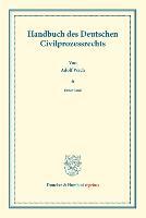 Handbuch des Deutschen Civilprozessrechts.