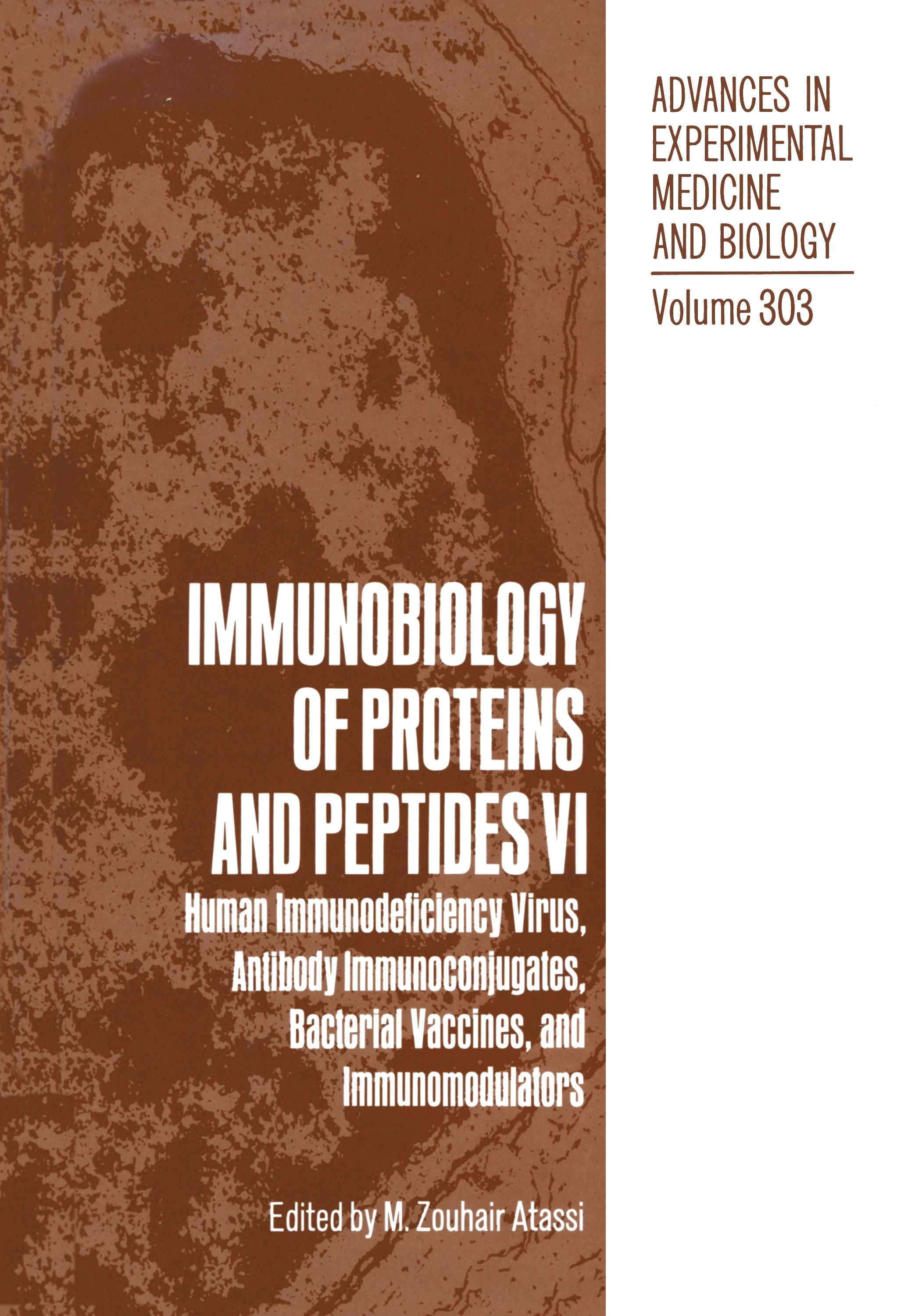 Immunobiology of Proteins and Peptides VI