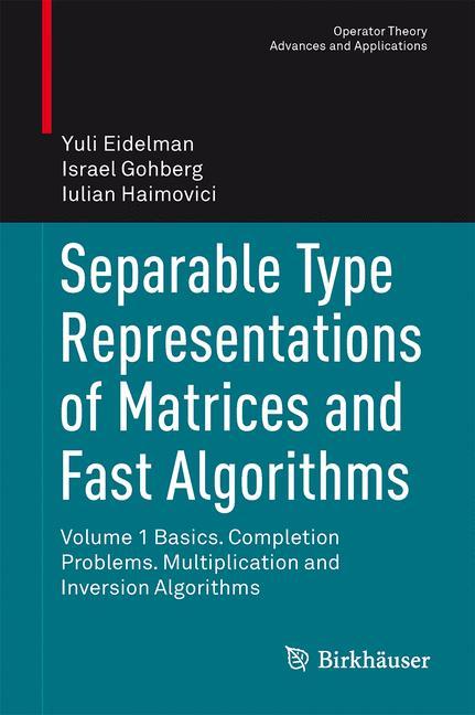 Separable Type Representations of Matrices and Fast Algorithms