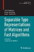 Separable Type Representations of Matrices and Fast Algorithms