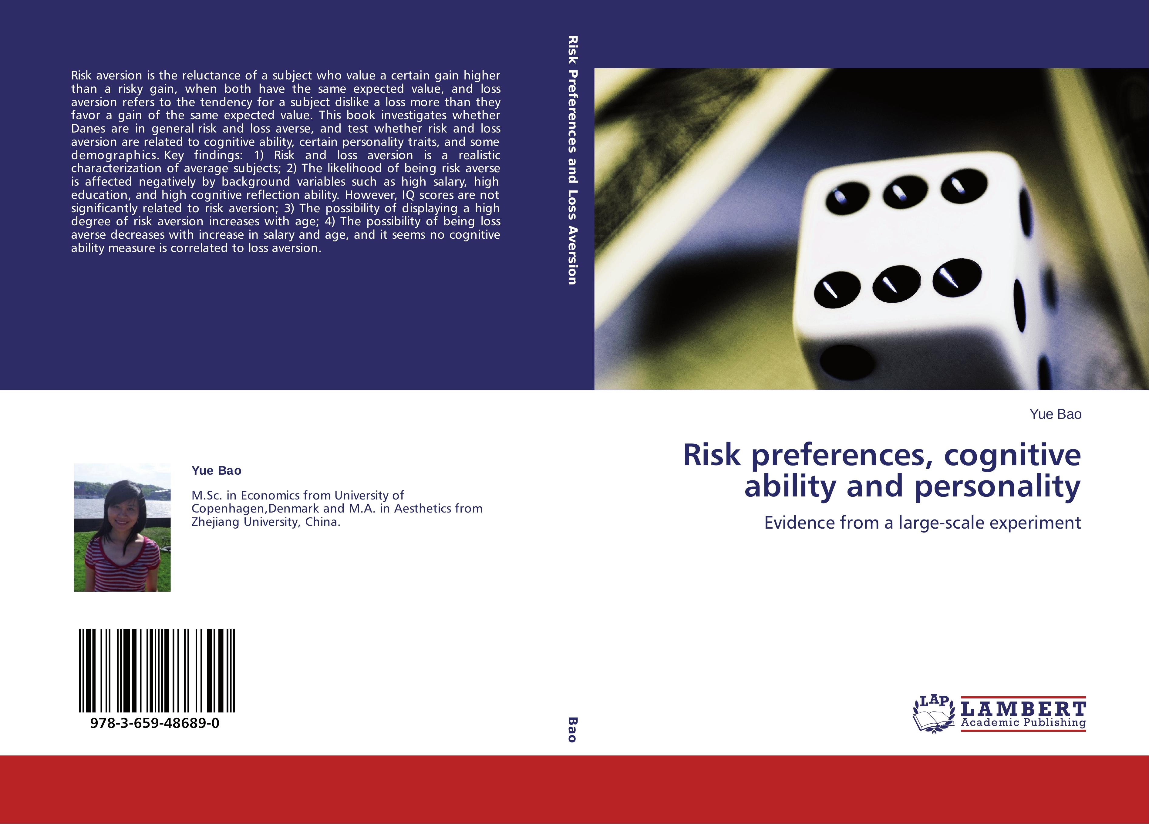 Risk preferences, cognitive ability and personality