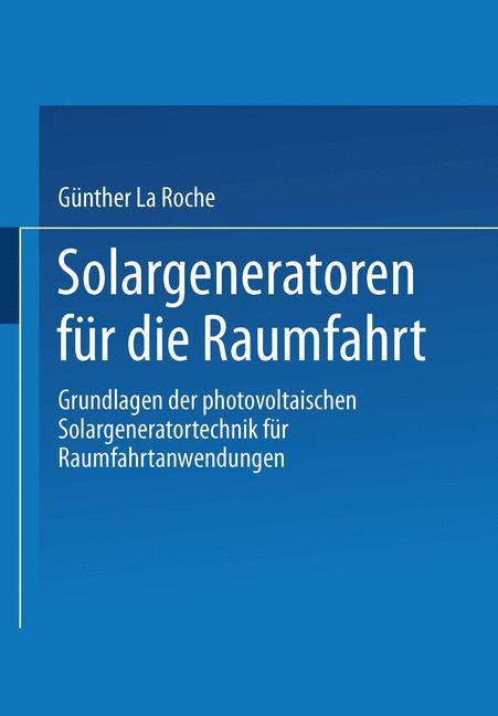 Solargeneratoren für die Raumfahrt