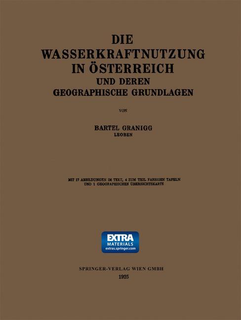 Die Wasserkraftnutzung in Österreich