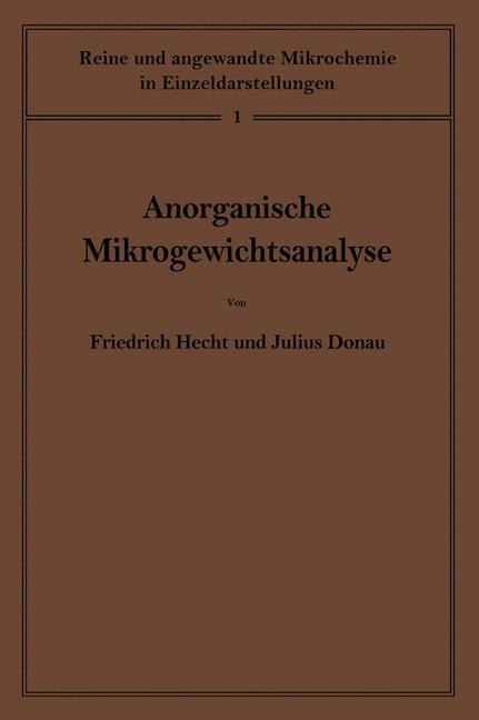 Anorganische Mikrogewichtsanalyse