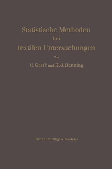 Statistische Methoden bei textilen Untersuchungen