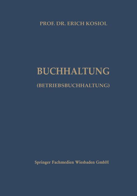 Kalkulatorische Buchhaltung (Betriebsbuchhaltung)