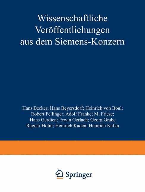 Wissenschaftliche Veröffentlichungen aus dem Siemens-Konzern