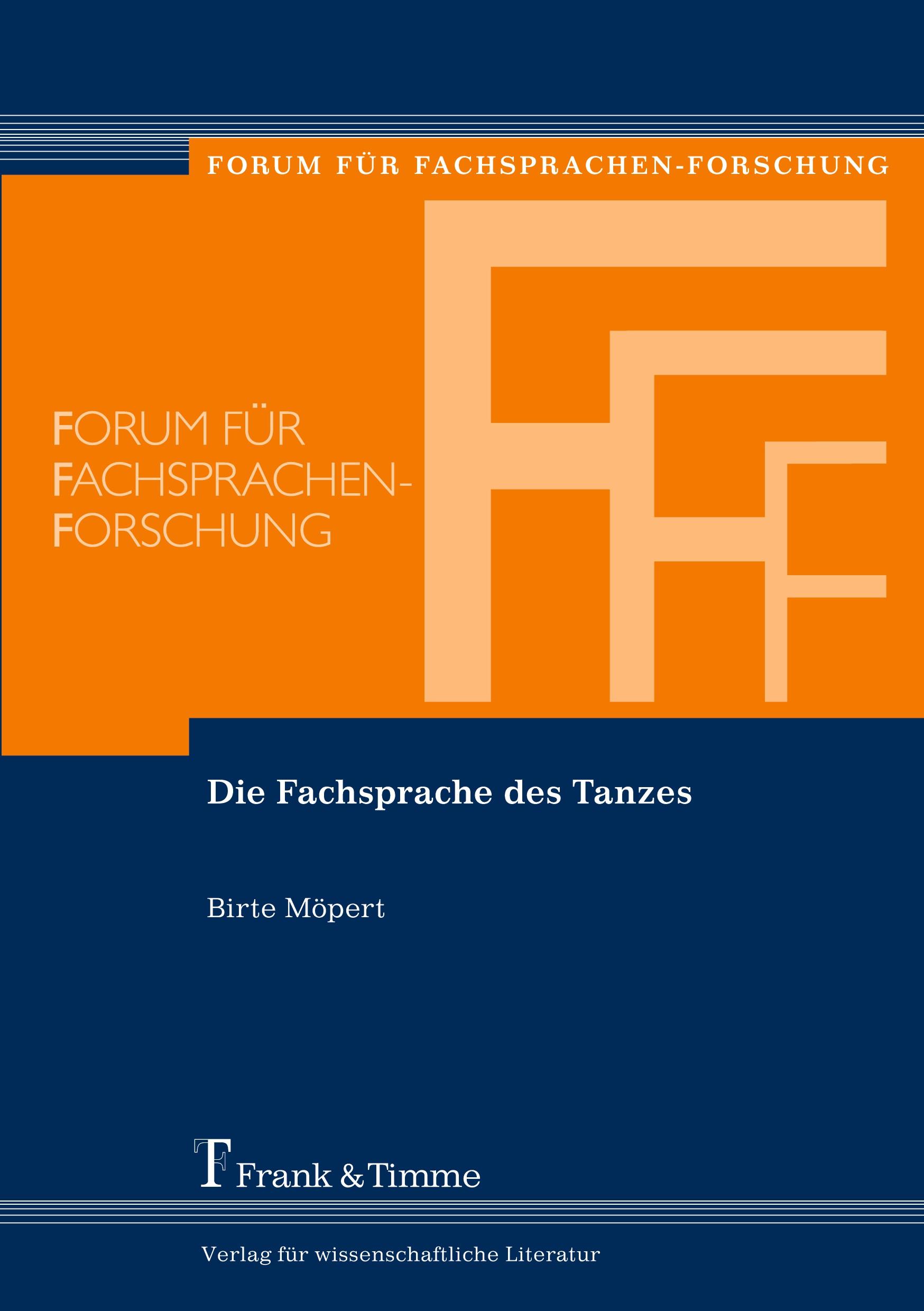 Die Fachsprache des Tanzes